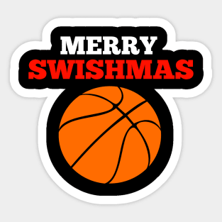 Basketball Christmas Swishmas Sticker